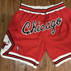 Mitchell & Ness x Just Don Chicago Bulls Shorts Authentic Red Size XL NBA